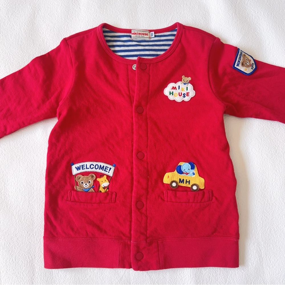 mikihouse toddler cardigan